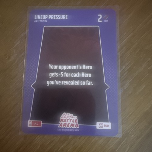 LINEUP PRESSURE - PL-7 SSP - 2026 BO JACKSON BATTLE ARENA PLAY - GRIFFEY