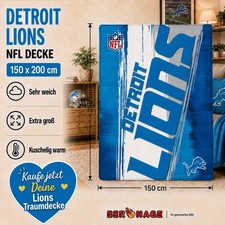 NFL Detroit Lions Decke NEW 2026 150 x 200cm