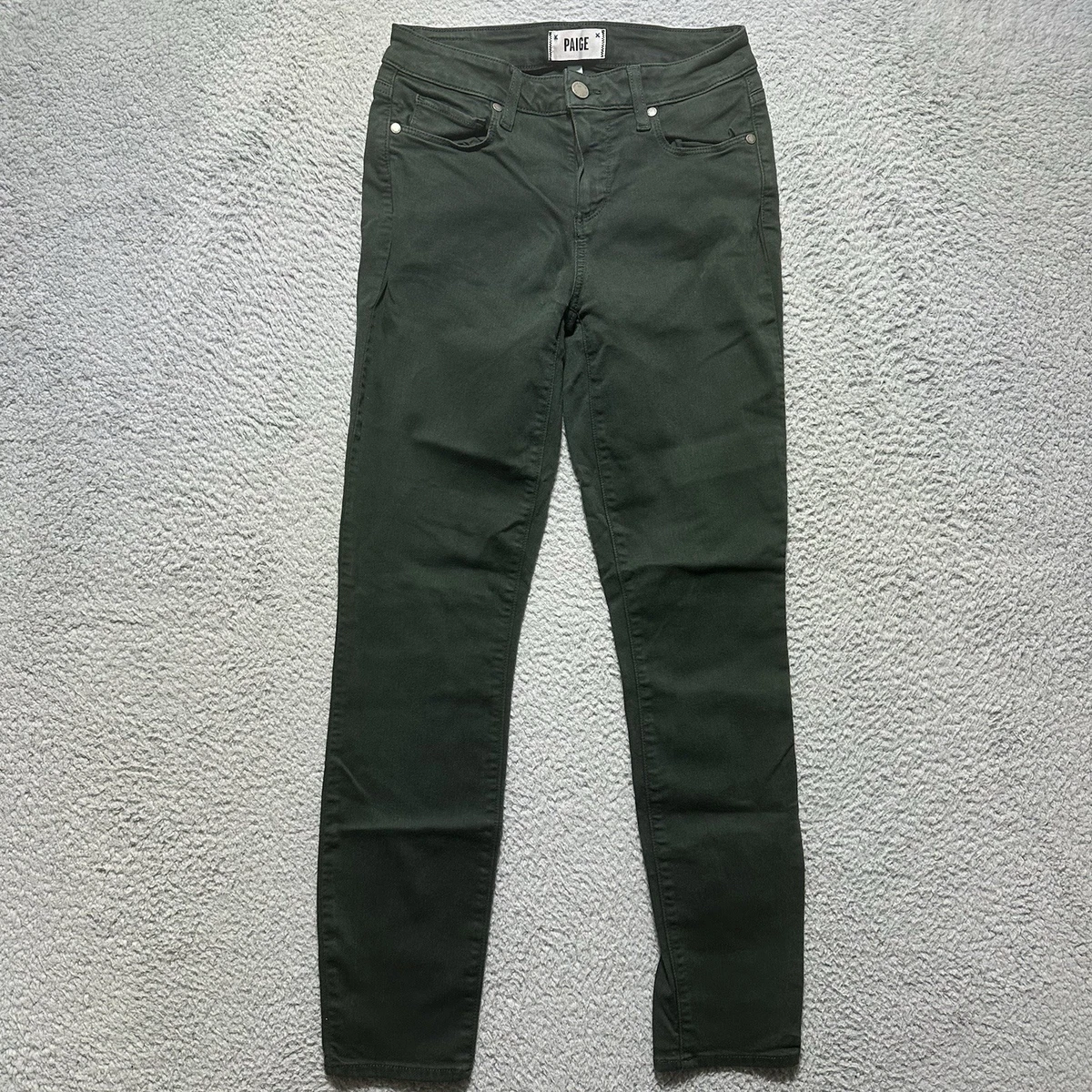 Jean Skinny Paige 'Verdugo' Effiloché – Blanc Oleander Taille 29 – Neuf Avec Étiquette