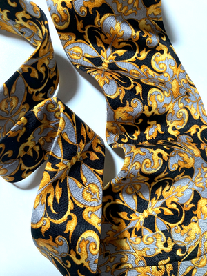 GIANNI VERSACE VINTAGE '90s ICONIC BAROQUE TIE ART NOUVEAU ITALY