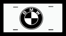 Aluminum White Plate Tag 6 X 12 Made In Usa For Bmw