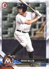 2018 Bowman Prospects #BP60 Brian Miller - BB