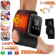 Electric Foot Ankle Massager Relieve Ankle Pain 3 Heat Levels, 3 Vibration Modes