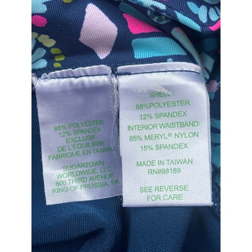 Lilly Pulitzer Luxletic UPF 50+ Weekender Midi Legging In Inky Navy Glow SM - Picture 6 of 10