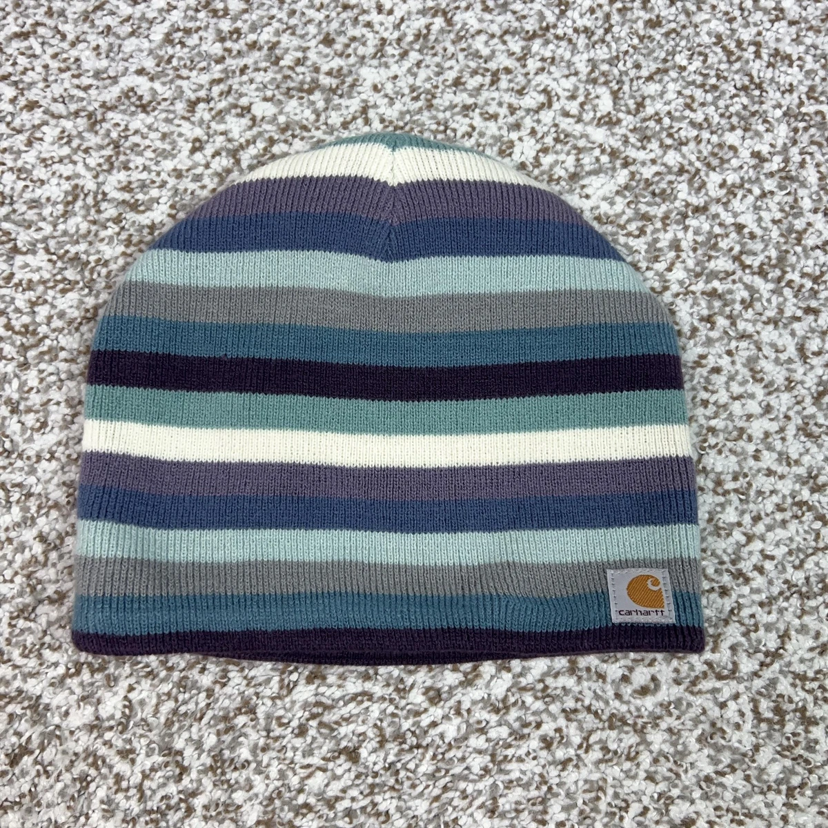 Carhartt women’s \' Black Knit Beanie with Multicolor Speckles Hat One Size Carhartt Beanie Hats for Women for sale | eBay main image 3