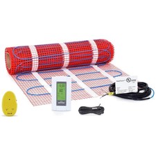 Electric Radiant Floor Heating Set with Therm...