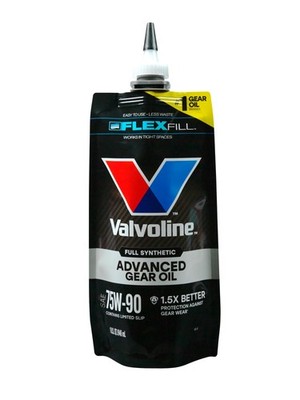 Valvoline FlexFill Advanced Full Synthetic 75W-90 Gear Oil 1 75W-90, Gold 