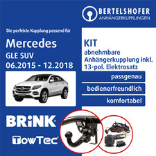 Für MERCEDES GLE SUV Typ W166 06.2015-12.2018 AHK abn +13pol spez E-Satz TOP