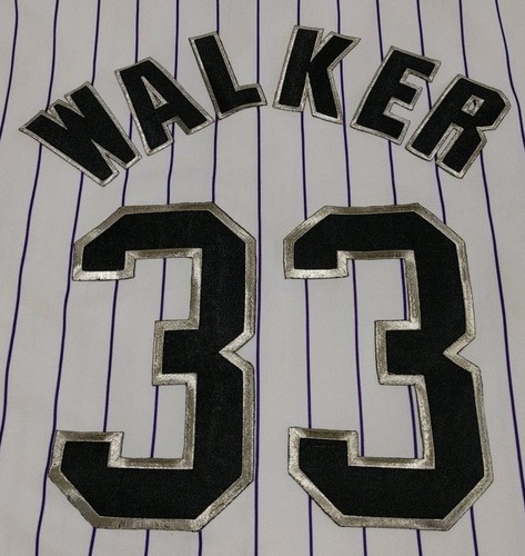 Vintage Colorado Rockies Russell Athletic Larry Walker #33 Jersey Size Large New - Picture 8 of 10