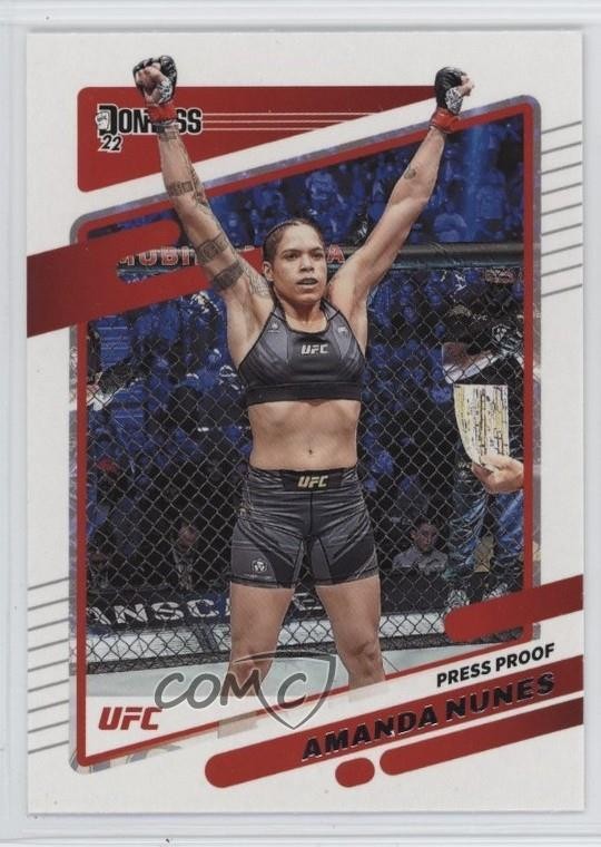 2022 Donruss UFC Press Proof Silver Amanda Nunes #63 0t2