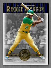 REGGIE JACKSON 2001 UPPER DECK COOPERSTOWN COLLECTION INSERT CARD #1 A'S