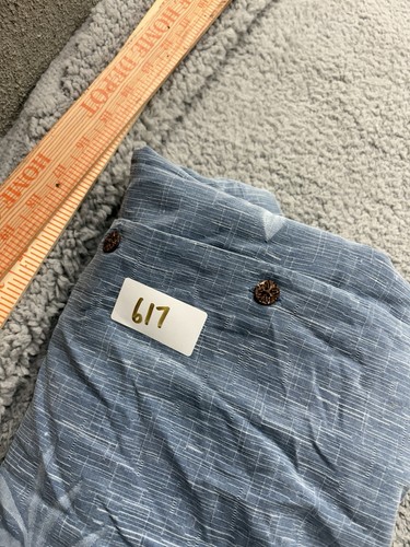 Tommy Bahama Shirt Mens XL Blue Silk Button Up Camp Casual Floral Striped Hawaii - Picture 5 of 5