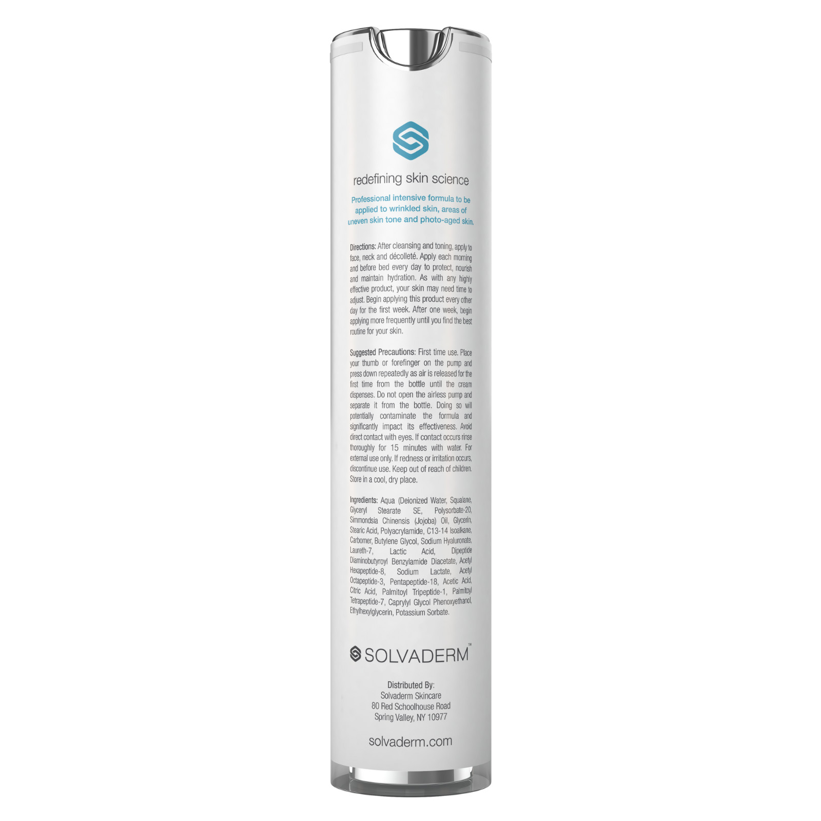 Stemuderm Anti Wrinkle Cream - Peptides & Hyaluronic Acid Serum 1.7 fl. oz
