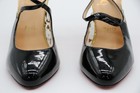 Christian Louboutin Black Patent Leather Crossettinetta Pumps - EU 37.5/ US 7.5 — photo 4
