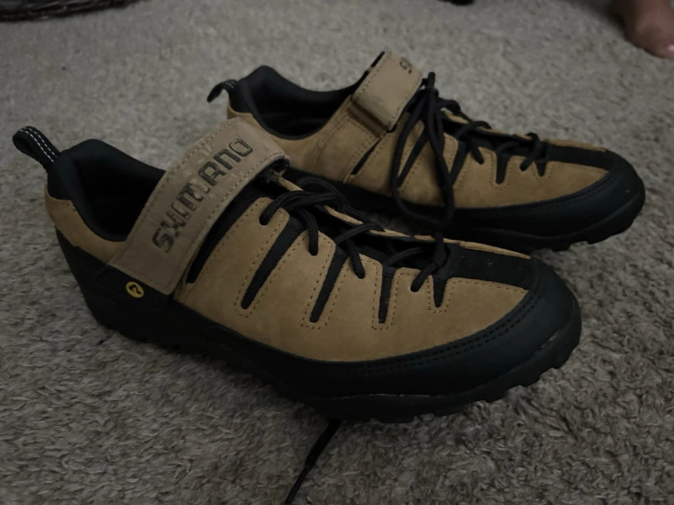 Shimano SH-M035 Mountain Bike Cycling Brown/Black Shoes Size 10 - Image 4 of 4