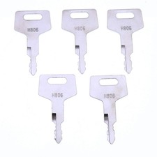 5X Ignition Keys H806 Heavy Equipment Keys for Takeuchi Hitachi Gehl 17001-00019