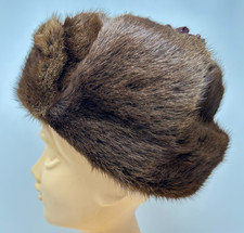 Vintage Russian Ushanka Men's Mink Fur Hat 58cm READ 