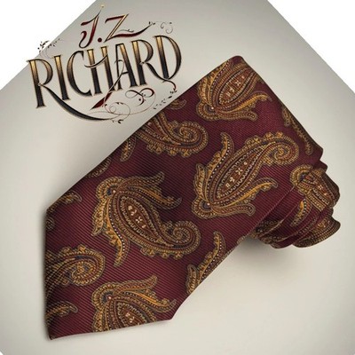 J. Z. RICHARDS BOULDER COLORADO HANDMADE IN USA SILK NECKTIE, NWT $95