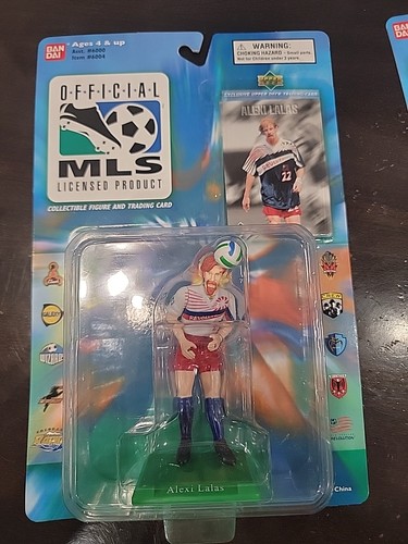 1996 Official MLS Alexi Lalas Action Figure With Card