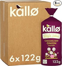 Kallo Veggie Cakes, Caramelised Onion, 6 x 122g