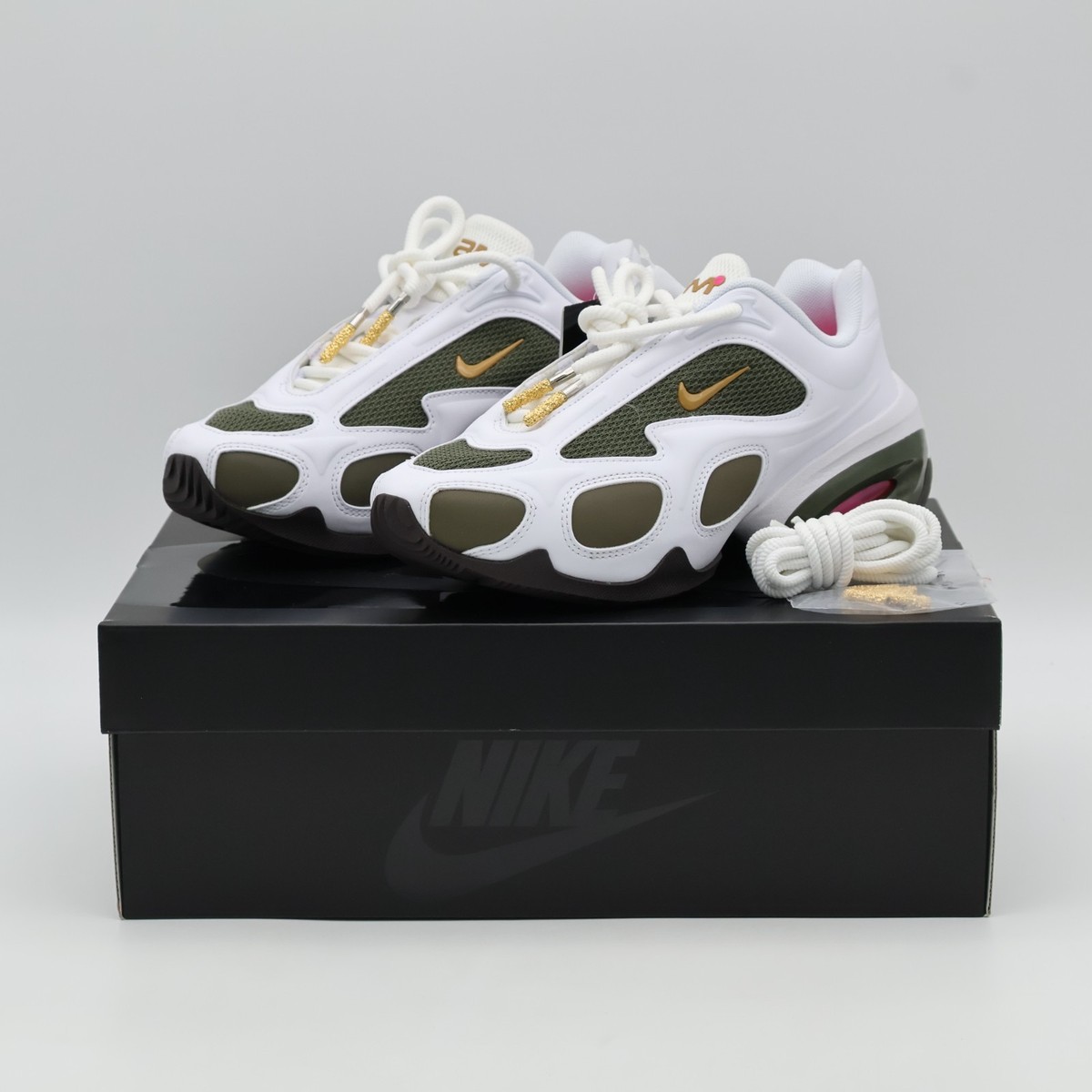 HV9928-100 Veneda Carter × Nike Air Max Muse White Cargo Khaki