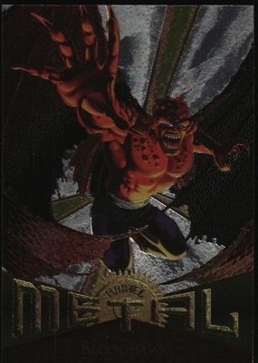 1995 Fleer Metal Marvel Silver Flasher Bloodhawk 43