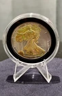 2006 BU American Eagle 999 Silver Dollar Coin with Gold Gilded Walking Liberty