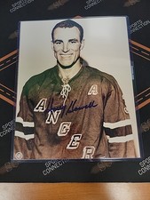 Harry Howell Signed Auto 8x10 Photo New York Rangers NHL Hockey Autographed DFB1