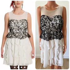 Torrid 20 Harry Potter Fleur Delacour Black Lace & Ivory Ruffle Wedding Dress