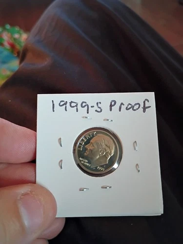 Silver 1999 S Proof Roosevelt Dime In Lustrous Condition
