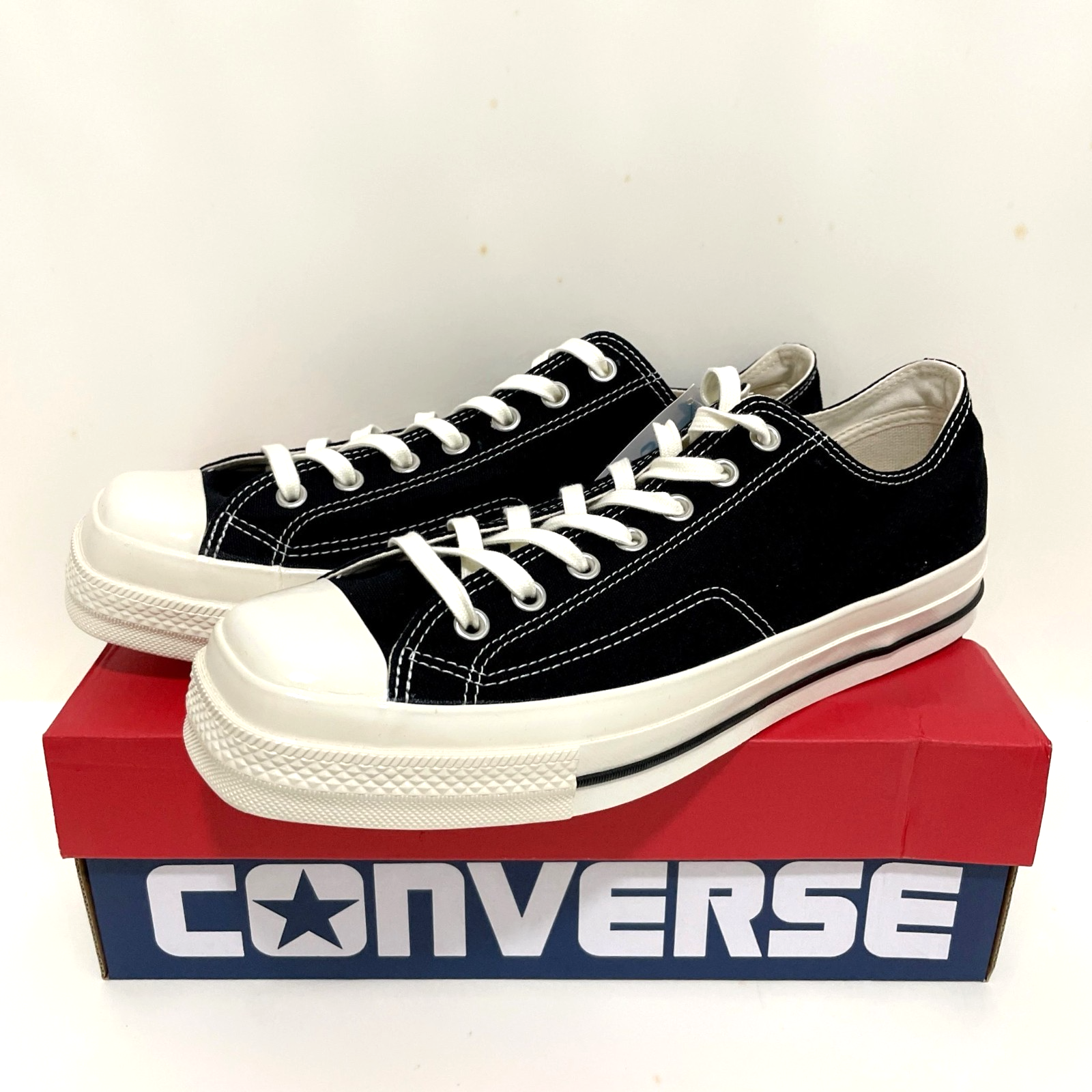 Converse All Star Square Toe Ox Black Mens Sneakers Size 31316070-image