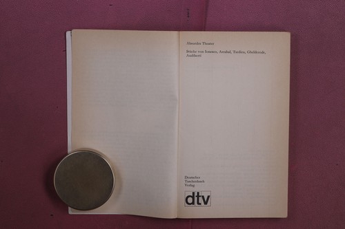 425188 Eugène Ionesco ABSURDES THEATER Deutscher Taschenbuch Verlag Stücke von - Bild 2 von 4