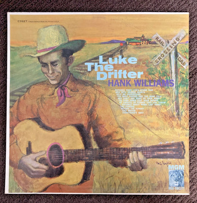 Hank Williams - Luke The Drifter LP Record 1953 MGM Country 33 RPM E3927