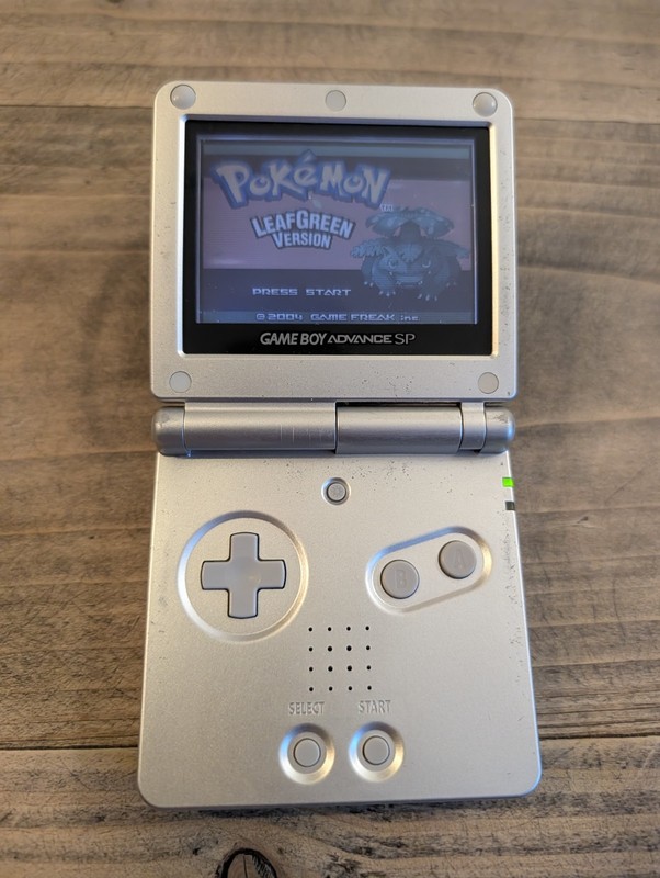 Nintendo Game Boy Advance SP AGS-001 Silver Tested/Working