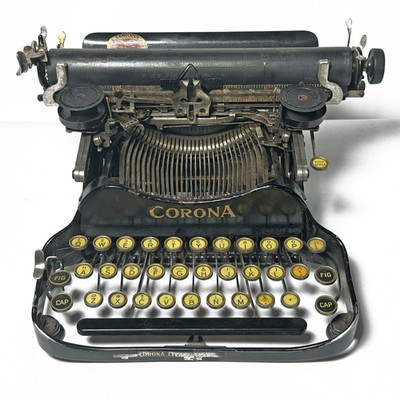 Rare Corona 3 XC-D Folding Antique Portable Typewriter