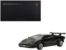 Lamborghini Countach 5000S Black 1/43 T&y Diecast Model Car by Autoart