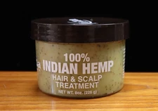 NEW Kuza 100% Indian Hemp Hair & Scalp Treatment 8 Oz Jar