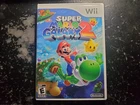 Super Mario Galaxy 2 Wii game, box, and manual