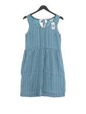 FatFace A-Line Midi Dress UK8 in Blue