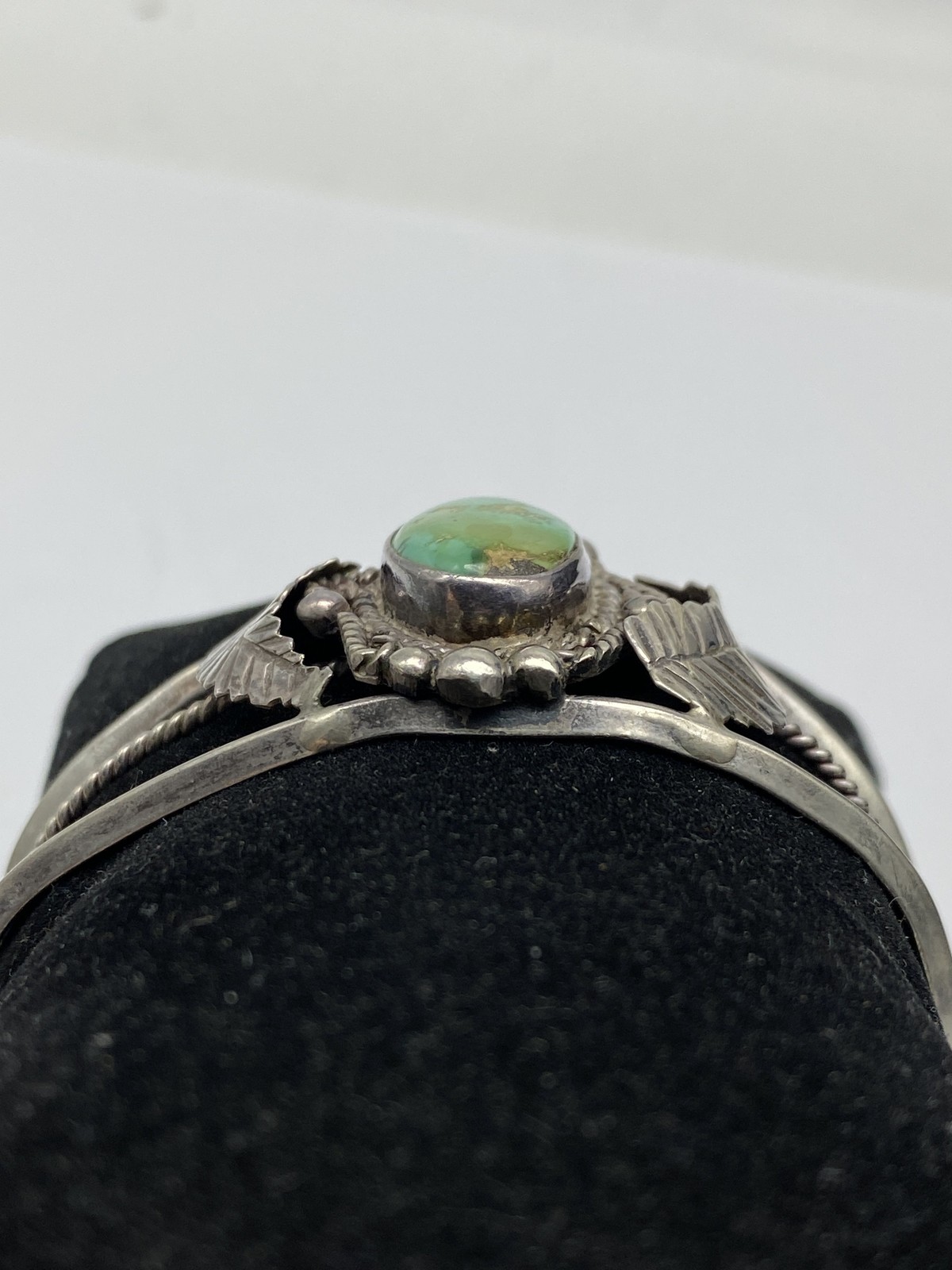 Sterling Silver Turquoise Open Work Southwest Sty… - image 2