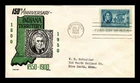 DR JIM STAMPS US COVER INDIANA TERRITORY FDC SCOTT 996 KEN BOLL CACHET CRAFT