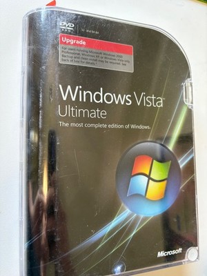 MS Windows Vista Ultimate Upgrade 32 & 64 Bit Genuine Retail Version 2-DVD's
