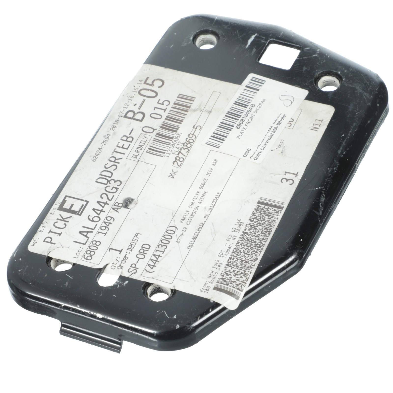 Placa lateral delantera izquierda para Mopar (N/P 68081949AB)