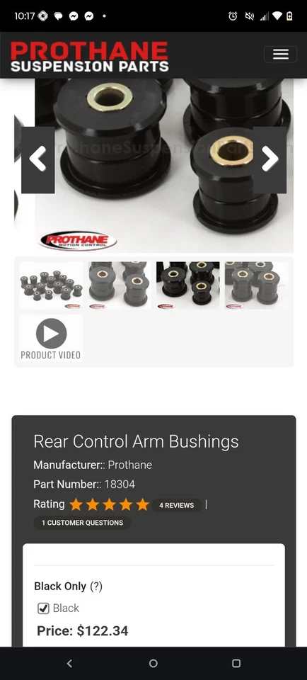 Control de movimiento de protano Lexus Sc300/400 RR C-brazo Bsh Kit 92-00 Foto 2 de 4