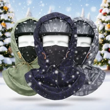 Men Face Masks Winter Neck Gaiter Balaclava Warm Windproof Ski Hood Cycling Hats