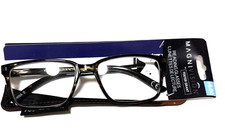 NEW Foster Grant READING GLASSES Magnivision 2.00 Brown Plastic Case
