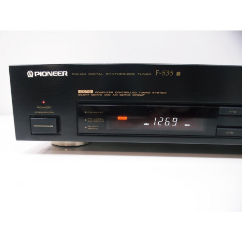 Pioneer F-535 AM/FM DIGITAL SYNTHESIZER TUNER 1992 tested Pioneer F-535 AM/FM DIGITAL SYNTHESIZER TUNER 1992 tested