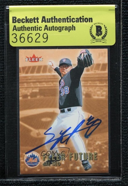 BAS 2002 Fleer Fleer Future Jae Weong Seo #523 Authentic Auto ow6