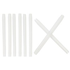 Glasses End Tips Eyeglass Anti Slip Ear Sock Pieces Tube Sleeve, White 4 Pairs-5