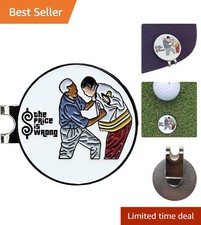 Golf Hat Clip with Enamel Magnetic Ball Marker - Stylish and Durable